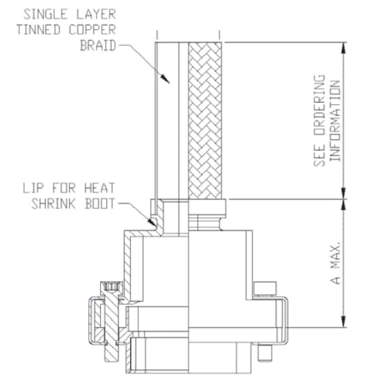Plan mécanique - Cinch Enveloppes isolatrices EMI Micro-D